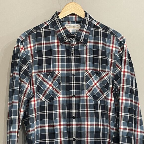 Guideboat Co Shirt Plain Weave Oxford Plaids Button Down Long Sleeve Mens L - Picture 2 of 11